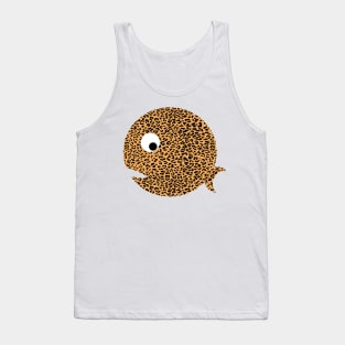 Cute Leopard Print Fish Funny Graphic For Women, Teens & Girls Tank Top